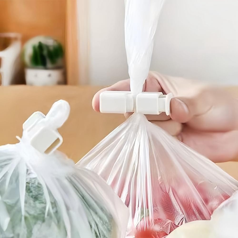 Clip Sellador Cierre Bolsas Alimentos Pack X4 Reutilizables - Imagen 8