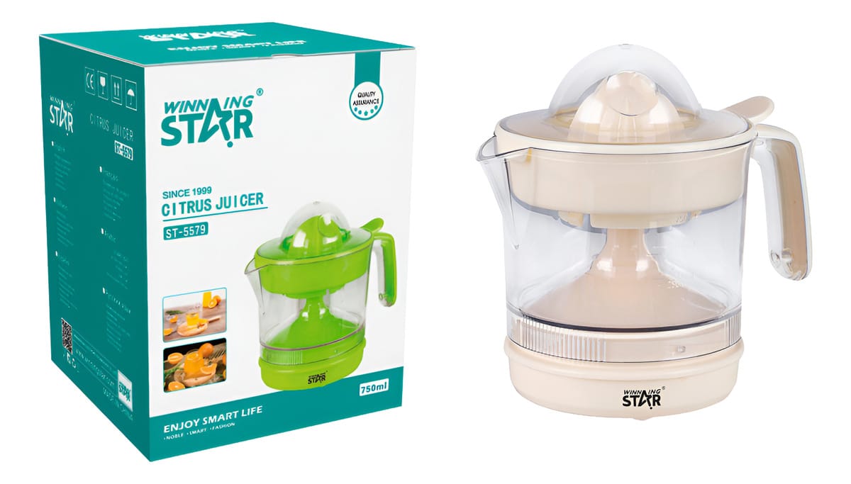 Exprimidora Electrica Potente Naranjas Citricos Jugos 750 Ml