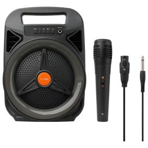 Parlante Bluetooth 8' Con Panel Led + Microfono + Radio