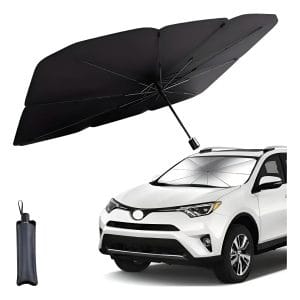 Parasol De Auto Parabrisas Forma De Paraguas Sol Portatil