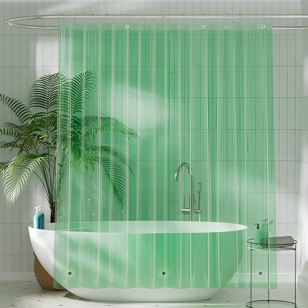 Cortina De Baño Traslucida 180x180 Cm Impermeable Y Antimoho - Imagen 9