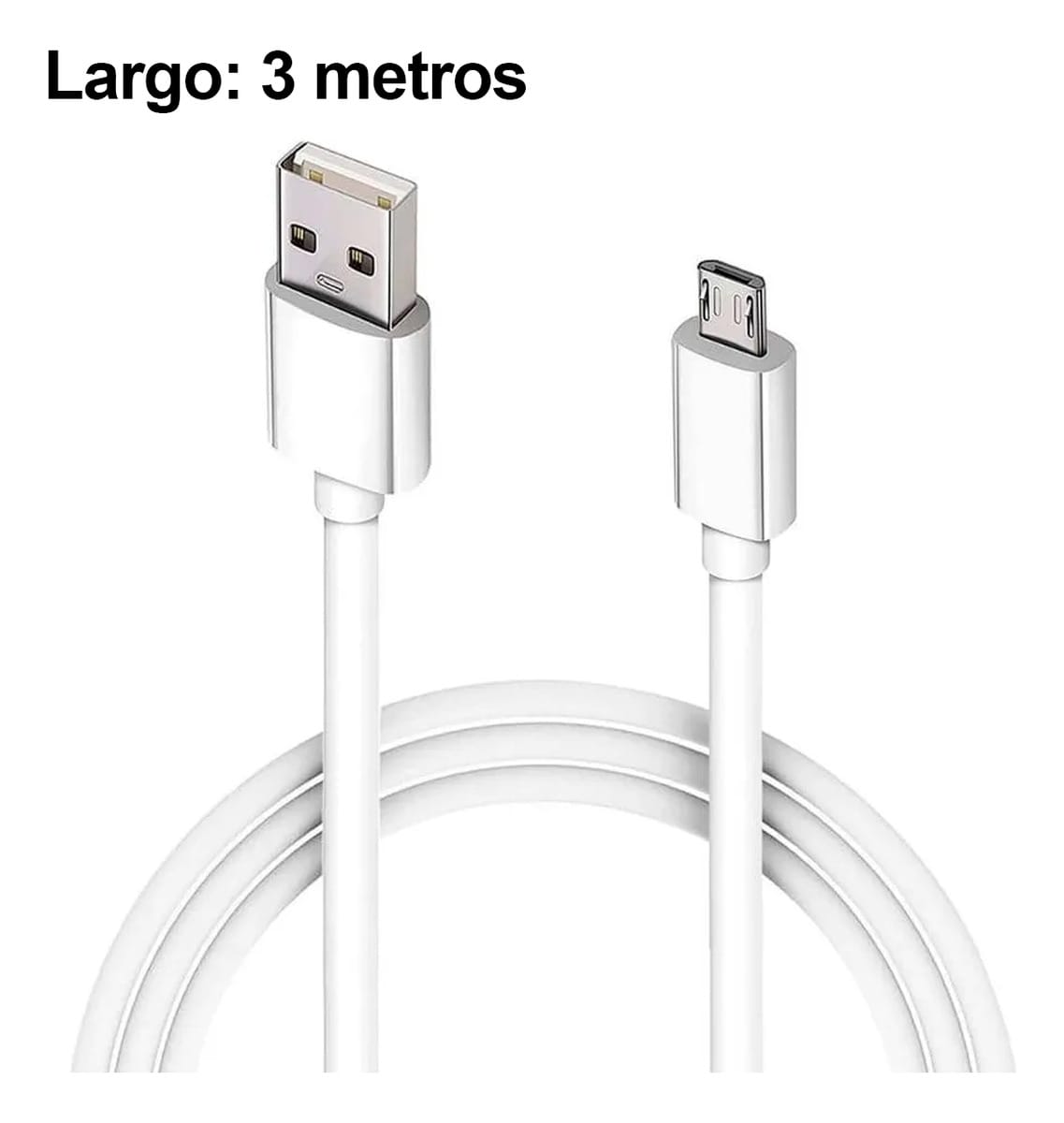 Cable Datos Micro Usb V8 Cargador Celular 2 Metros Treqa - Imagen 7