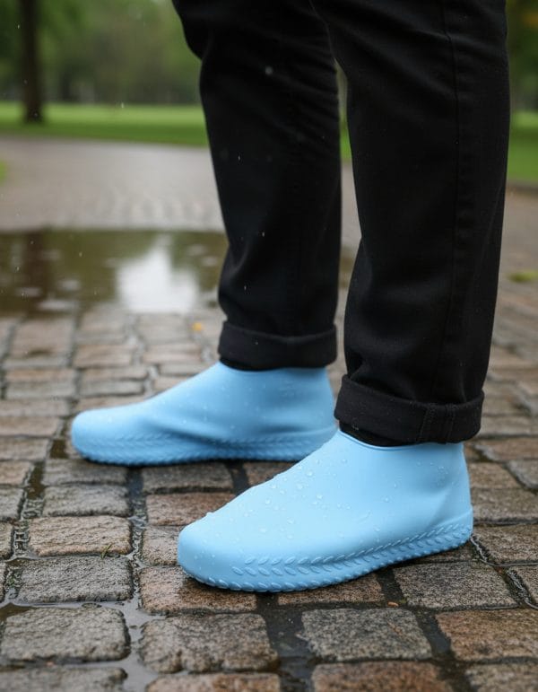 Cubre Zapatos Impermeables Antideslizantes Protector Lluvia - Imagen 8