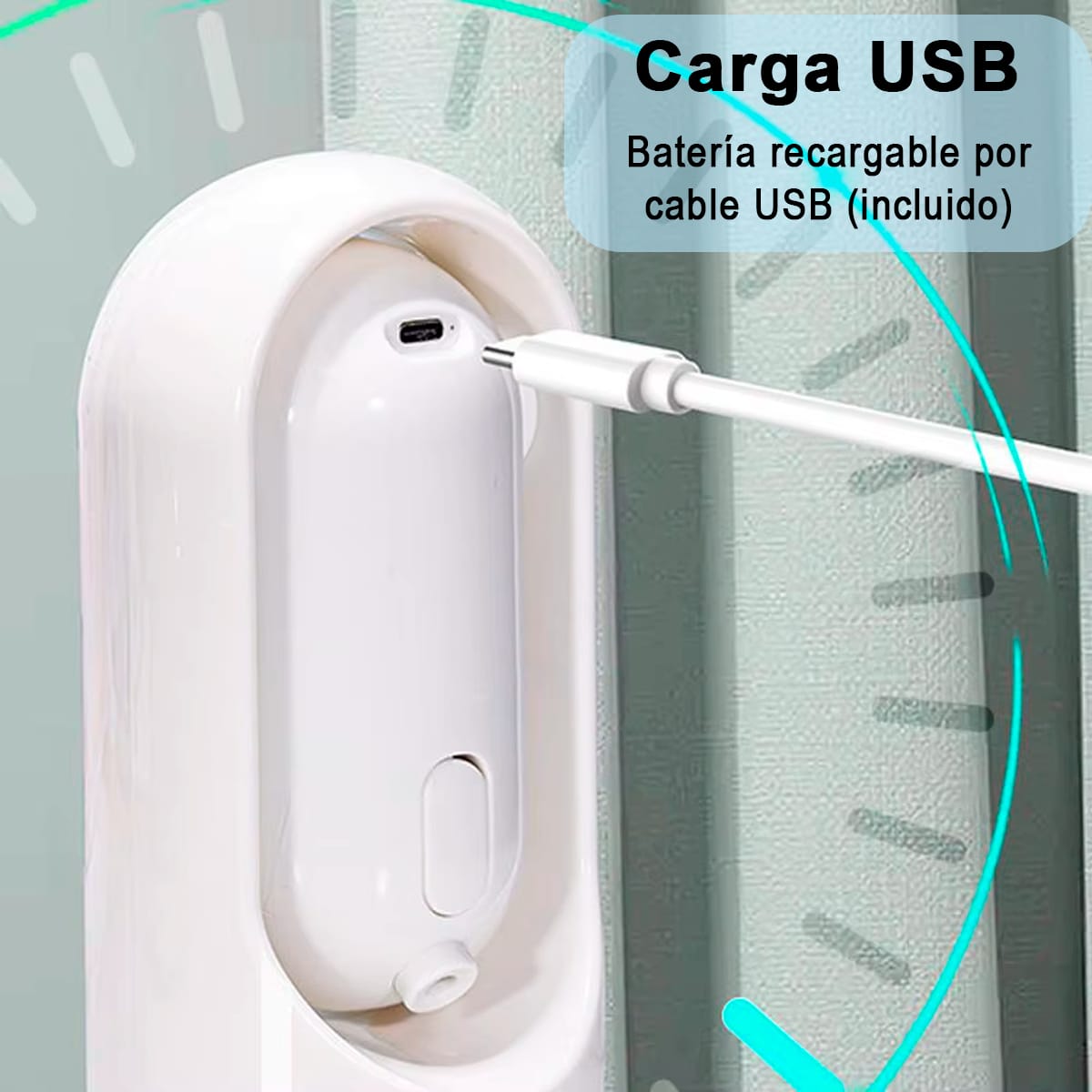 Bomba Dispensadora De Agua Eléctrica Plegable Carga Usb - Imagen 6