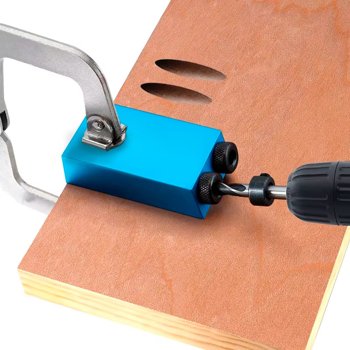 Posicionador Punzón De Carpintería 15° 3 Brocas De 6/8/10 Mm - Imagen 2