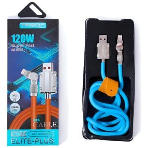 Cable iPhone Entrada Giratoria 1 M Treqa Ca-8832 Carga 120 W