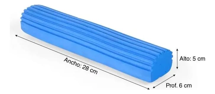 Set X3 Repuesto Lampazo Mopa Espuma Super Absorbente 30 Cm - Imagen 5