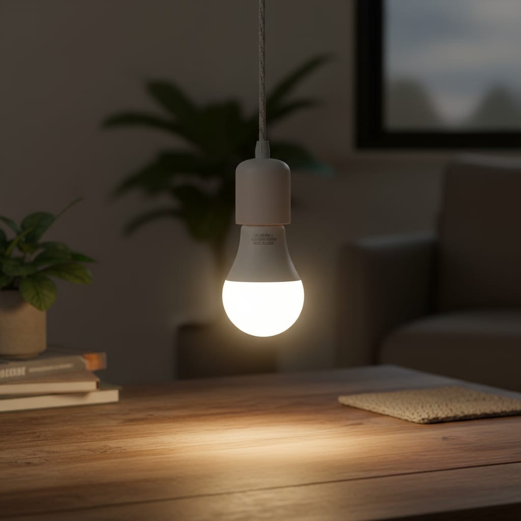 Lampara Led 9w Base Lisa Blanco Frio 860 Lm Bombitas Luz - Imagen 8