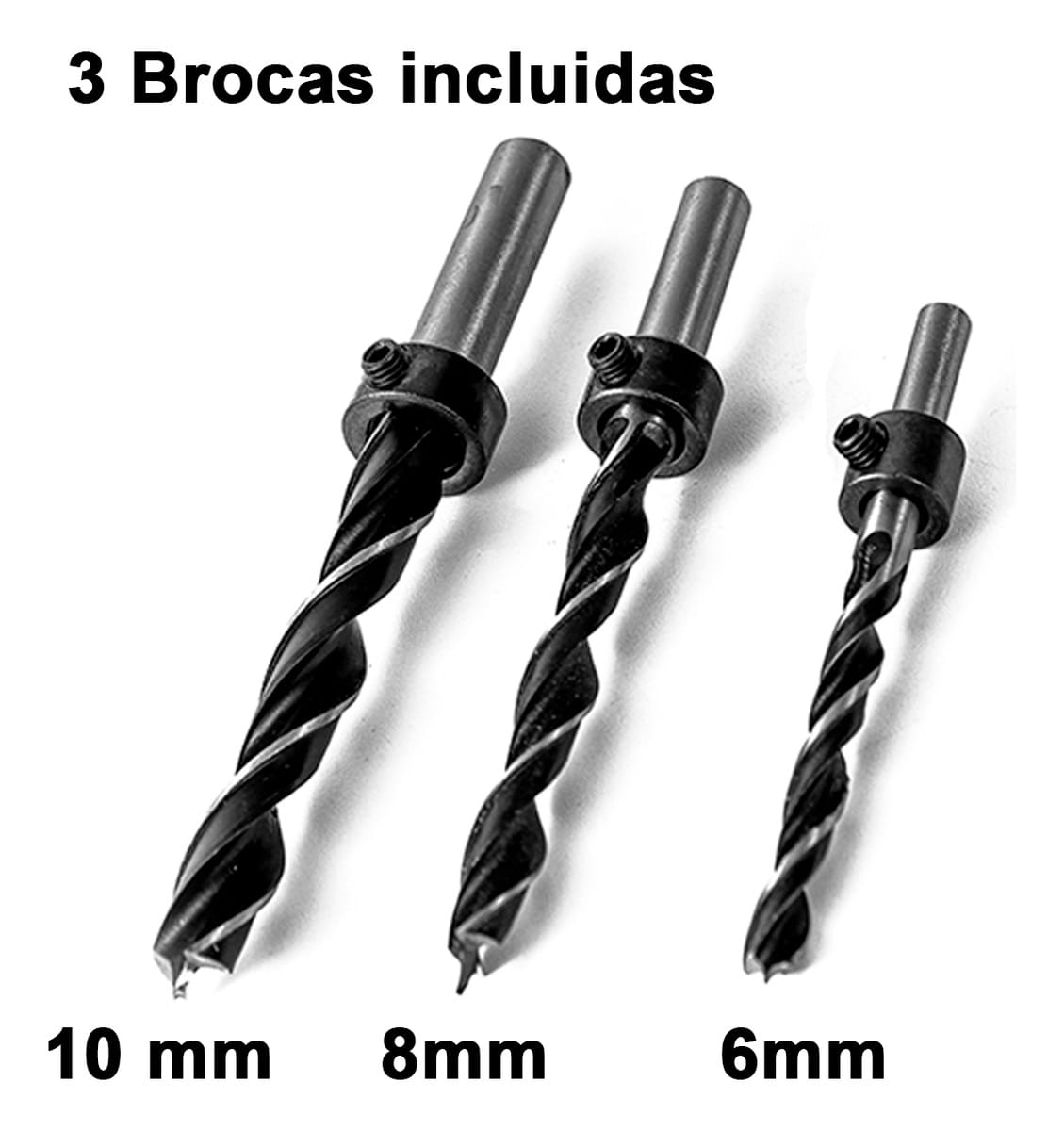 Posicionador Punzón De Carpintería 15° 3 Brocas De 6/8/10 Mm - Imagen 5