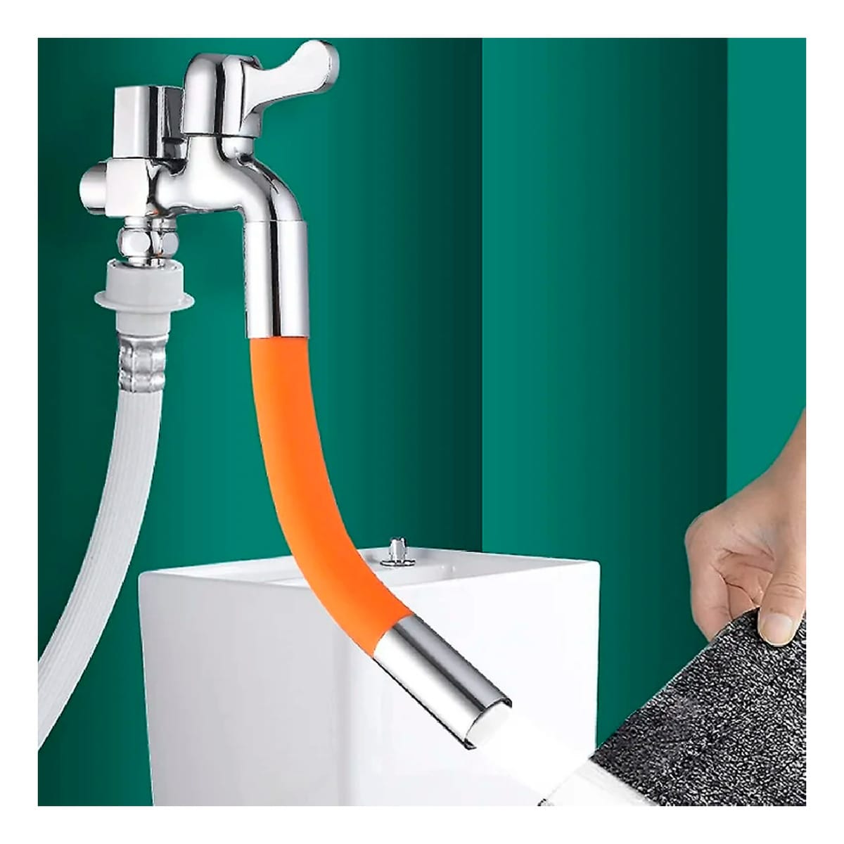 Manguera Flexible Para Grifo 20 Cm Giro 360° Diámetro 1/2 - Imagen 5