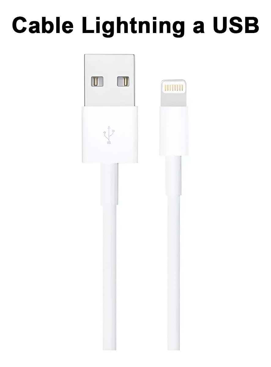 Cable iPhone 6/7 Lightning A Usb 1 Metro iPad Ios Treqa - Imagen 3