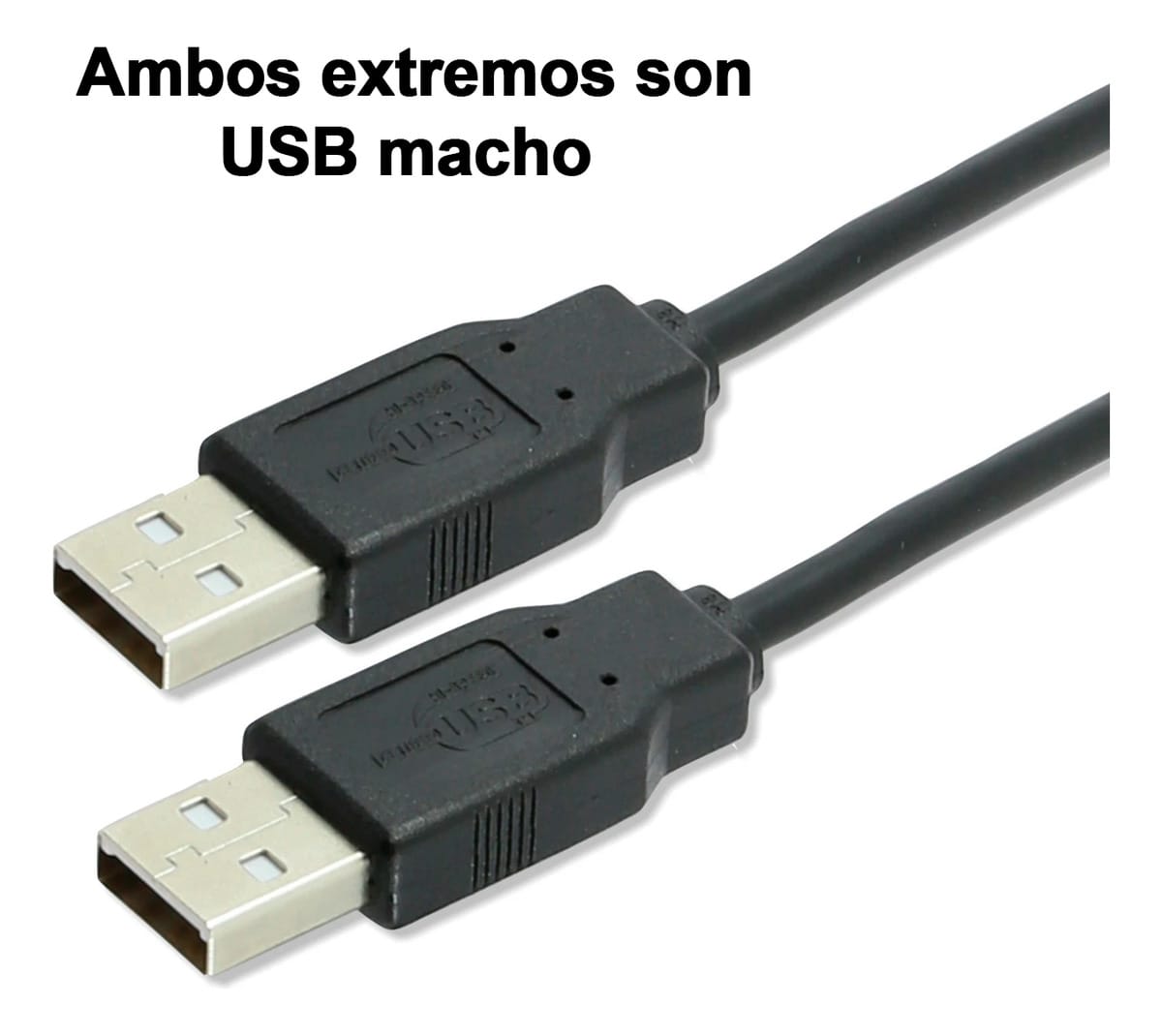 Cable Usb Macho A Usb Macho 2.0 1,5 Metros Color Negro - Imagen 6