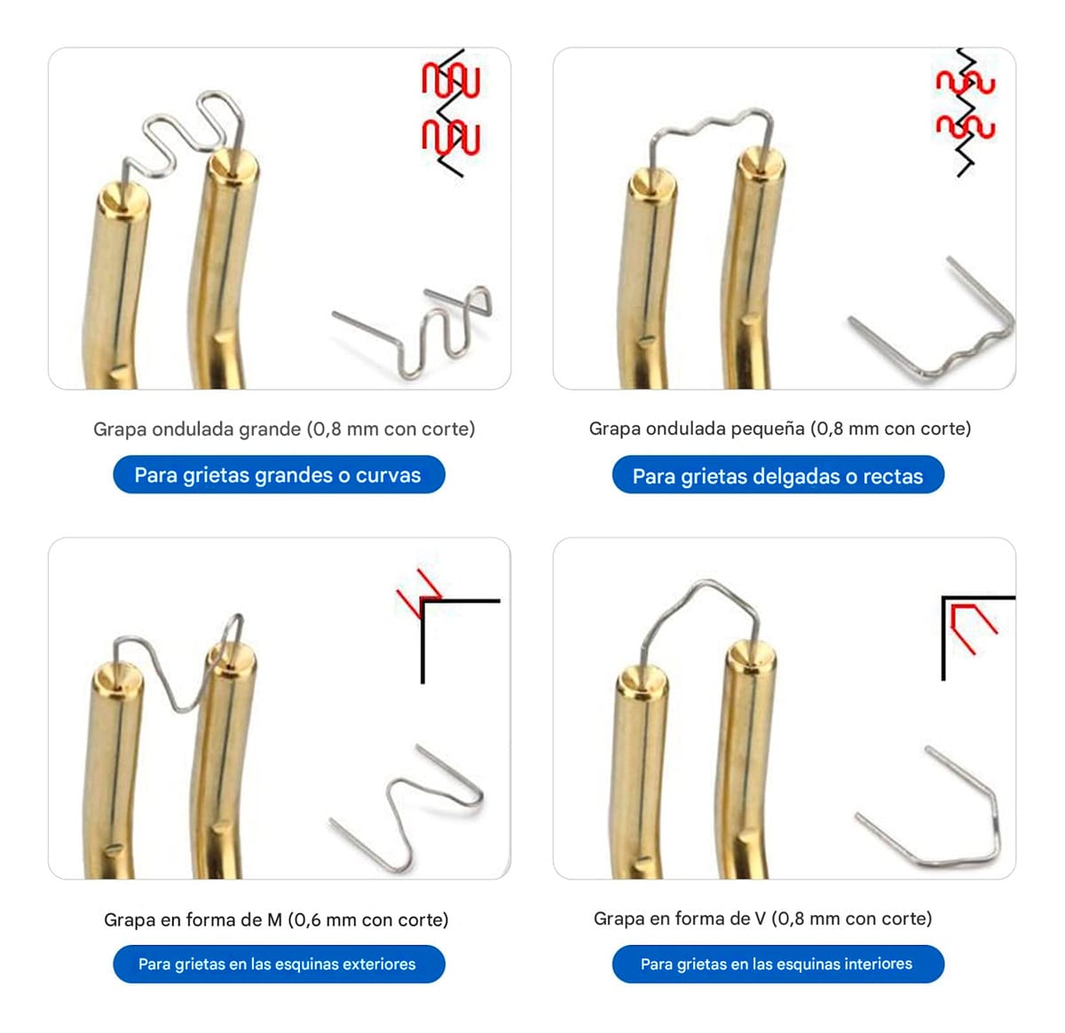 Kit Pistola Soldadora Grapadora De Plásticos Con Accesorios - Imagen 7