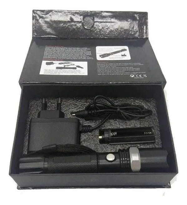 Linterna Swat Led Recargable De Aluminio 500 Lumens 400 Mts - Imagen 4