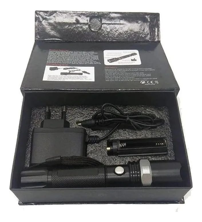 Linterna Swat Led Recargable De Aluminio 500 Lumens 400 Mts - Imagen 4