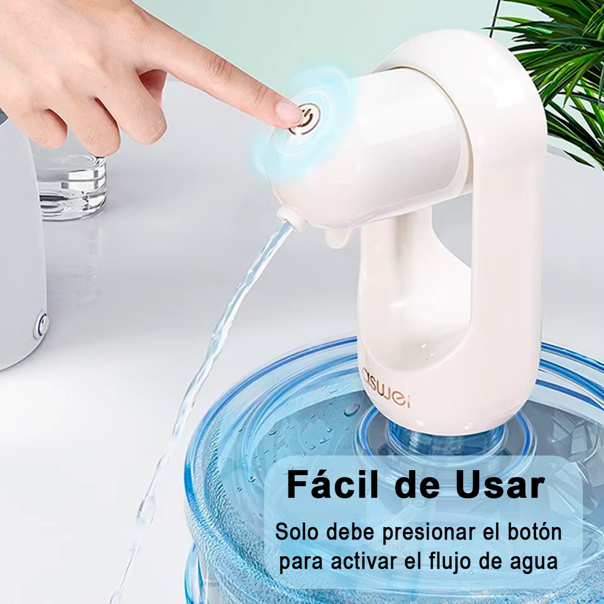 Bomba Dispensadora De Agua Eléctrica Plegable Carga Usb - Imagen 4