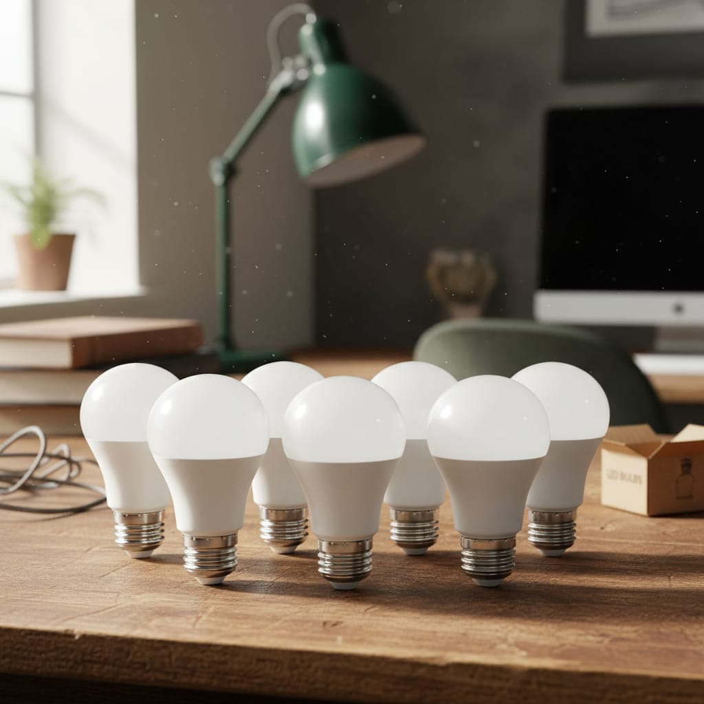 Pack X10 Lamparas Led 9w Blanco Frio 860 Lm Bombitas Luz