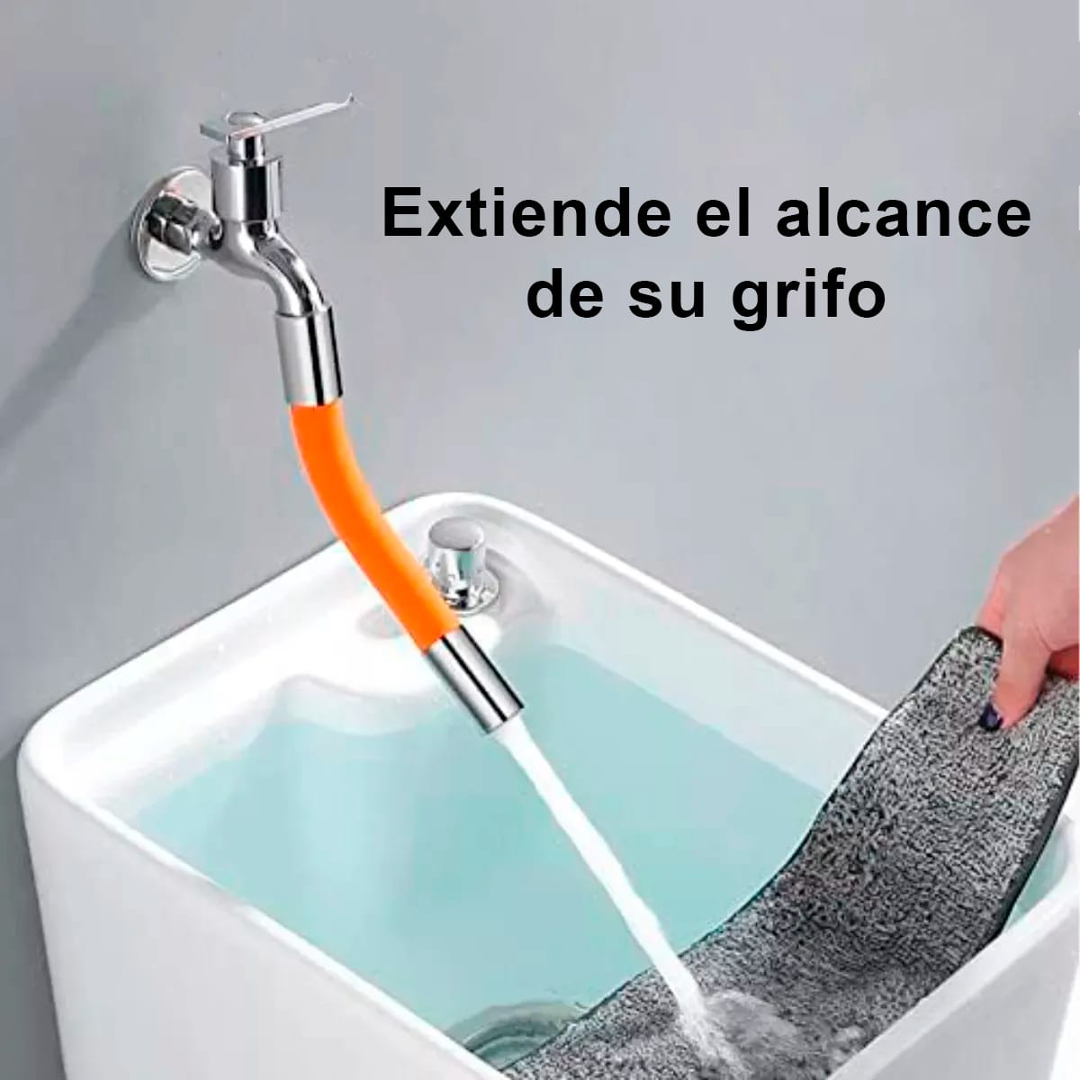 Manguera Flexible Para Grifo 20 Cm Giro 360° Diámetro 1/2 - Imagen 3