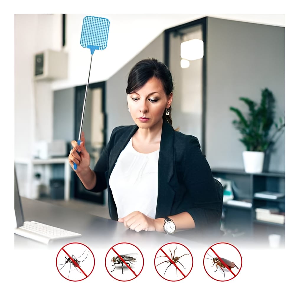 Matamoscas Telescopico Extensible 72,5 Cm Mosquitos Insectos - Imagen 2