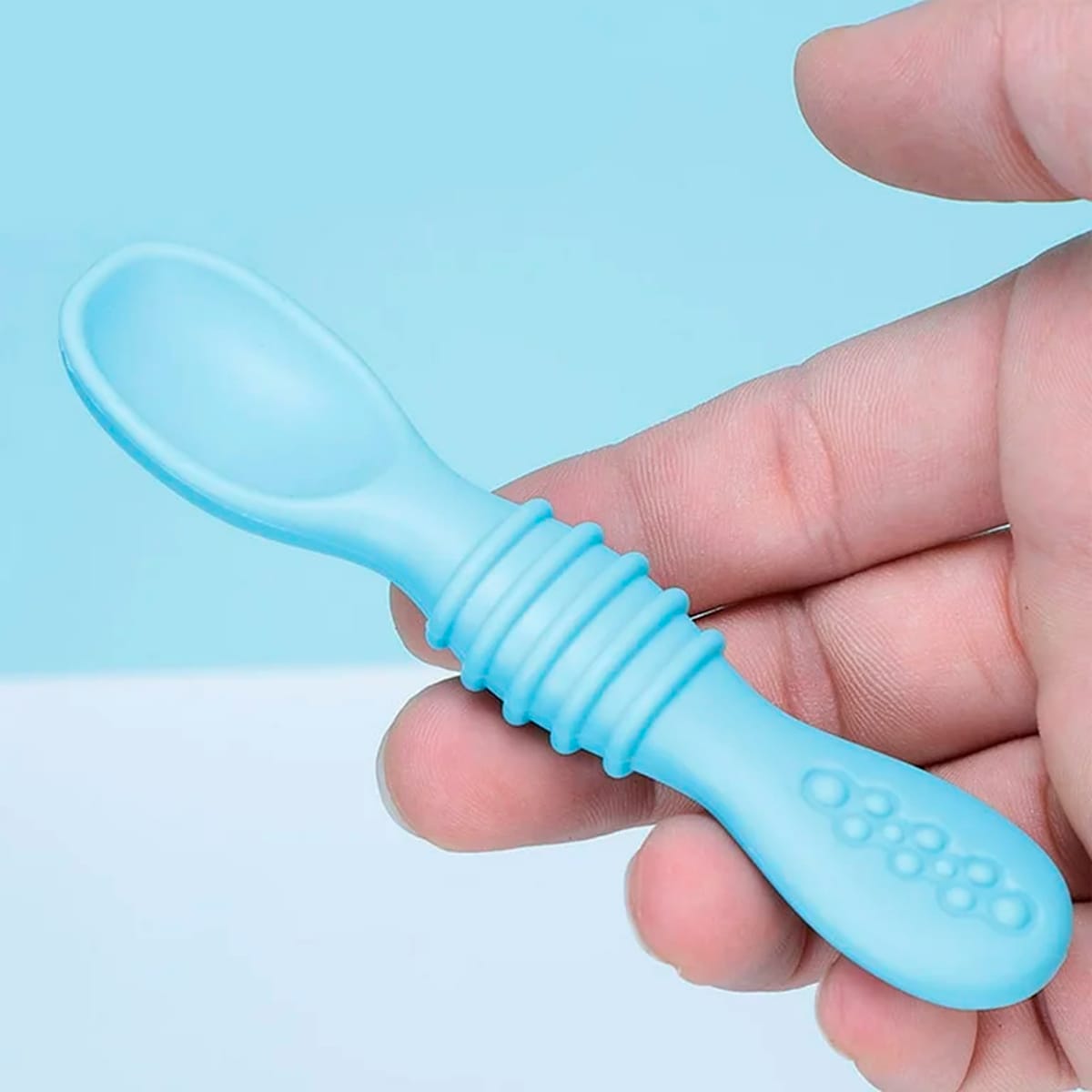 Cucharas De Bebé En Silicona Grado Alimenticio 2 Unidades - Imagen 5