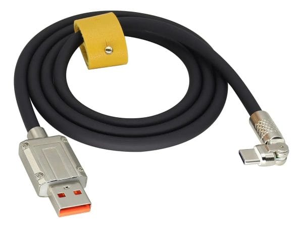Cable Tipo C A Usb Entrada Giratoria 180 Grados 1mt Treqa