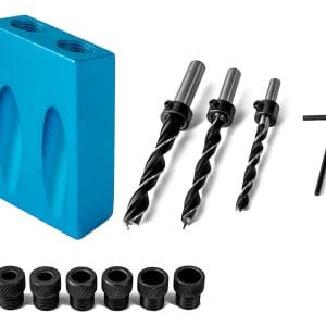 Posicionador Punzón De Carpintería 15° 3 Brocas De 6/8/10 Mm