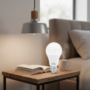 Lampara Led 9w Base Lisa Blanco Frio 860 Lm Bombitas Luz