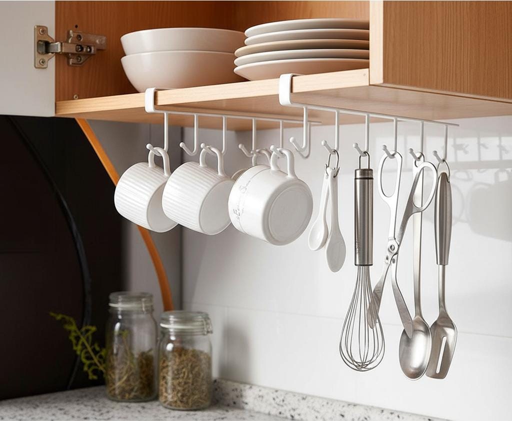 Soporte Organizador Colgante Alacena Estante Ganchos 3 Kg - Imagen 2