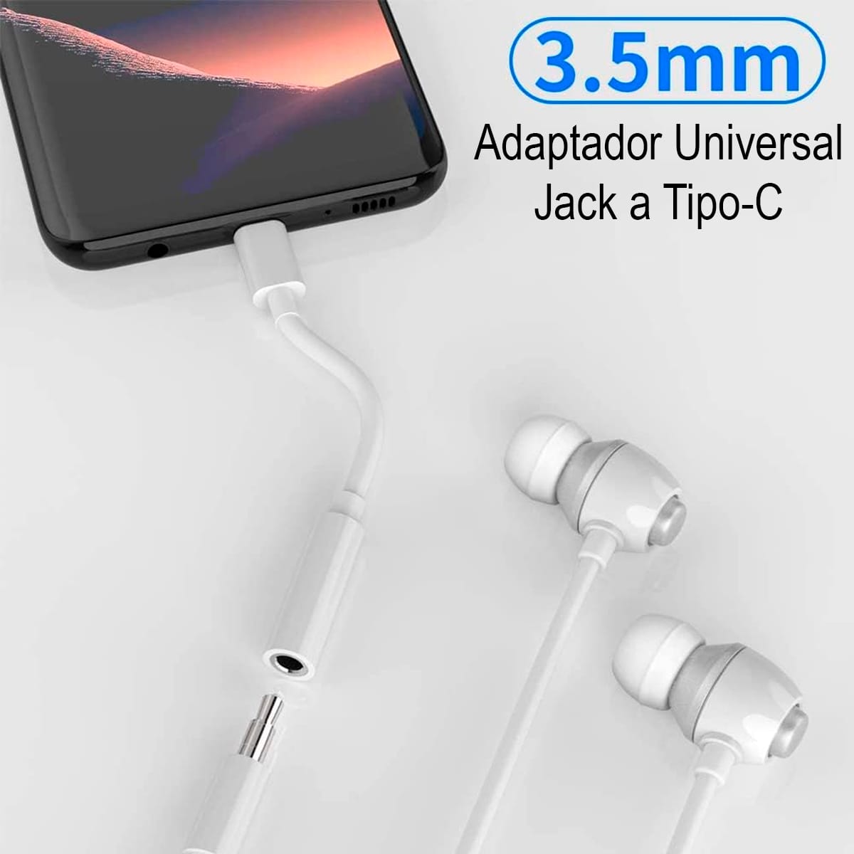 Adaptador Audio Tipo Usb C Macho A Jack Spica Hembra 3,5 Mm - Imagen 5