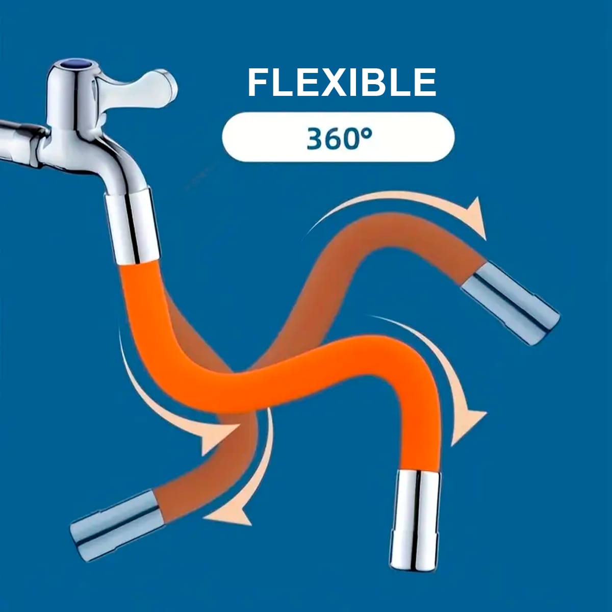 Manguera Flexible Para Grifo 20 Cm Giro 360° Diámetro 1/2 - Imagen 6
