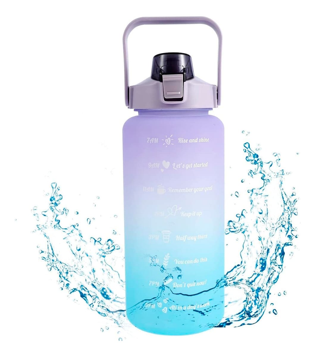 Botella De Agua Deportiva 2 L Con Frases Motivadoras - Imagen 10