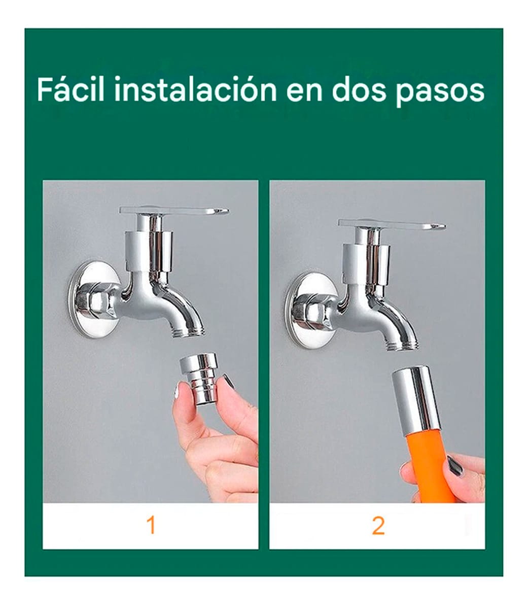 Manguera Flexible Para Grifo 20 Cm Giro 360° Diámetro 1/2 - Imagen 2