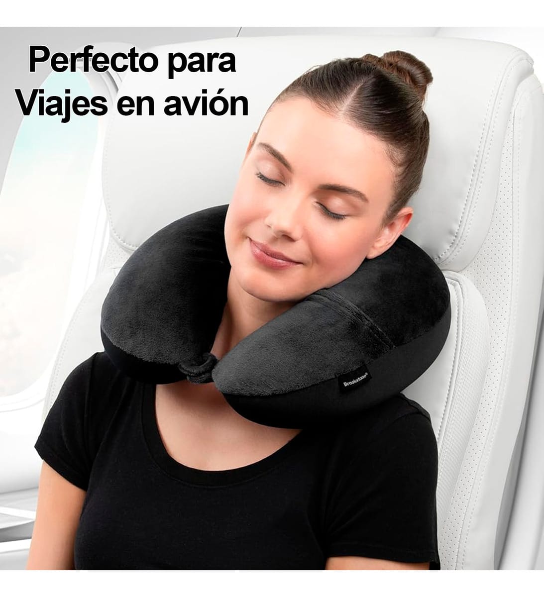 Almohada De Viaje Para Cuello Con Espuma Viscoelástica - Imagen 2