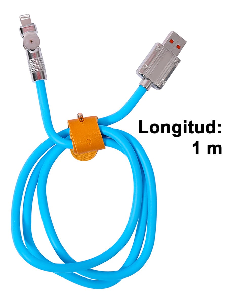Cable iPhone Entrada Giratoria 1 M Treqa Ca-8832 Carga 120 W - Imagen 5