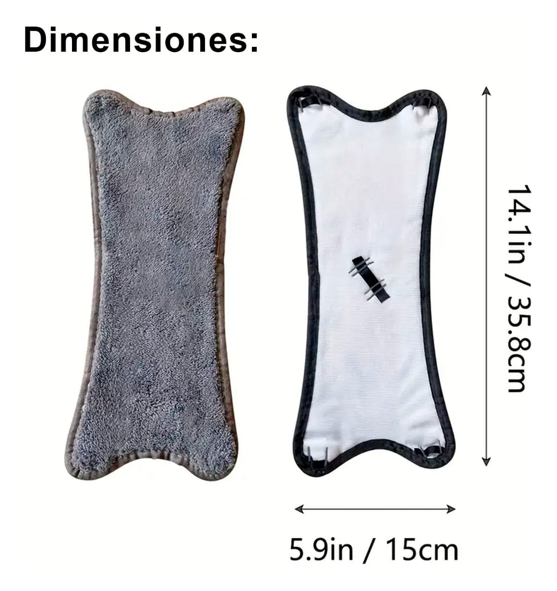 Set X3 Repuestos Trapeador Mopa Giratorio 360° Tipo Mariposa - Imagen 5