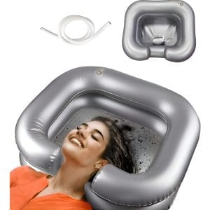 Lavado Portátil Inflable Para Lavar El Cabello En Cama Hogar