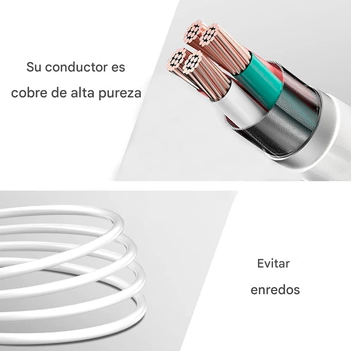 Cable Datos Micro Usb V8 Cargador Celular 2 Metros Treqa - Imagen 4