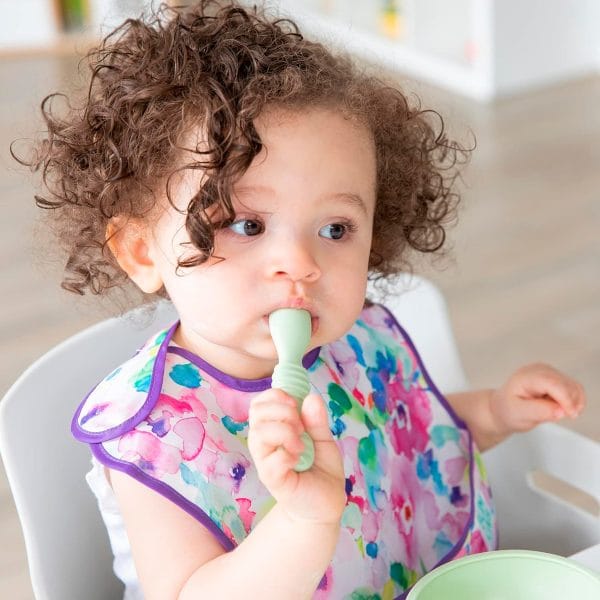 Cucharas De Bebé En Silicona Grado Alimenticio 2 Unidades - Imagen 6