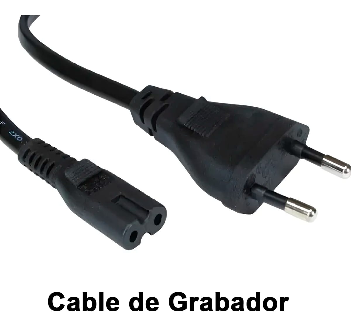 Cable Alimentación Interlock Tipo 8 Grabador 1,5 Mts Negro - Imagen 3