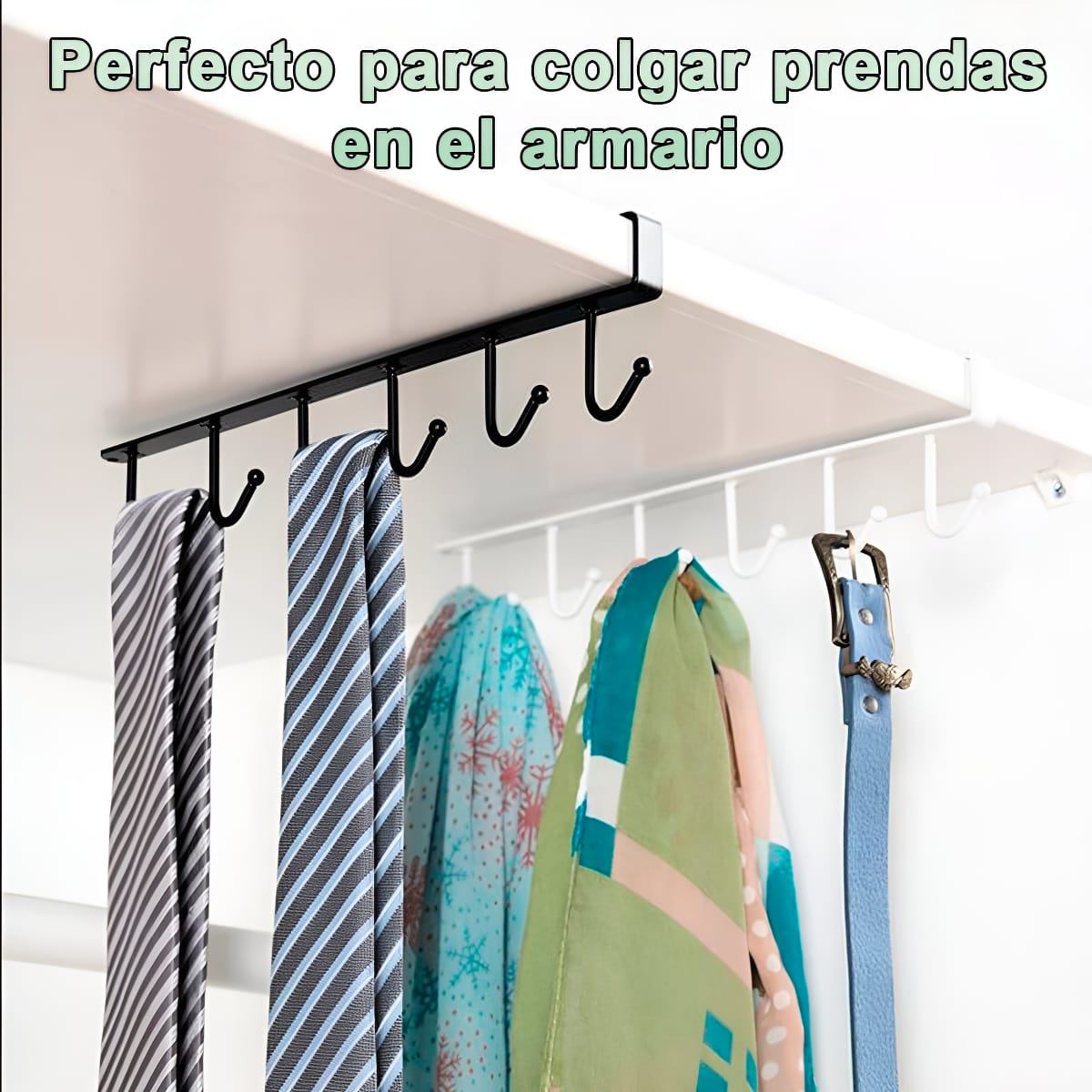 Soporte Organizador Colgante Alacena Estante Ganchos 3 Kg - Imagen 9