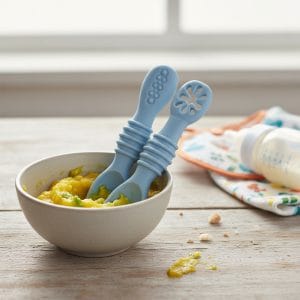Cucharas De Bebé En Silicona Grado Alimenticio 2 Unidades