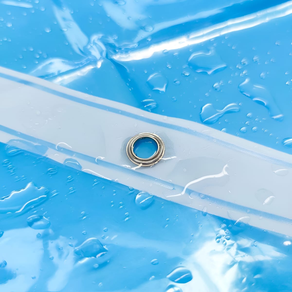 Cortina De Baño Traslucida 180x180 Cm Impermeable Y Antimoho - Imagen 4