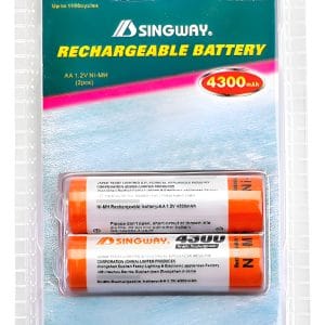 Pilas Alcalinas Recargables Aa 4300 Mah Blíster 2 Unidades