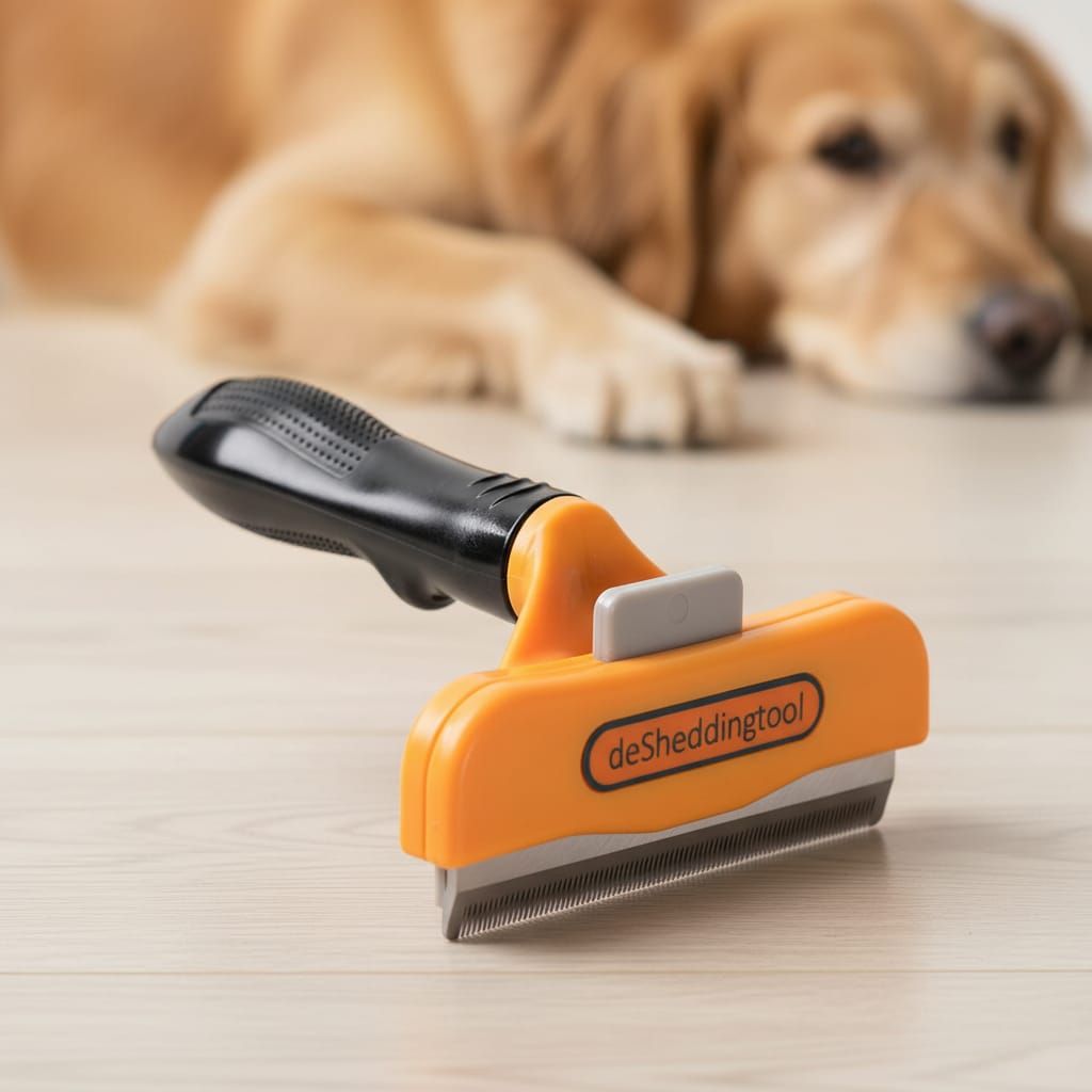 Peine Para Mascota Acero Inoxidable Agarre Goma Ergonomico