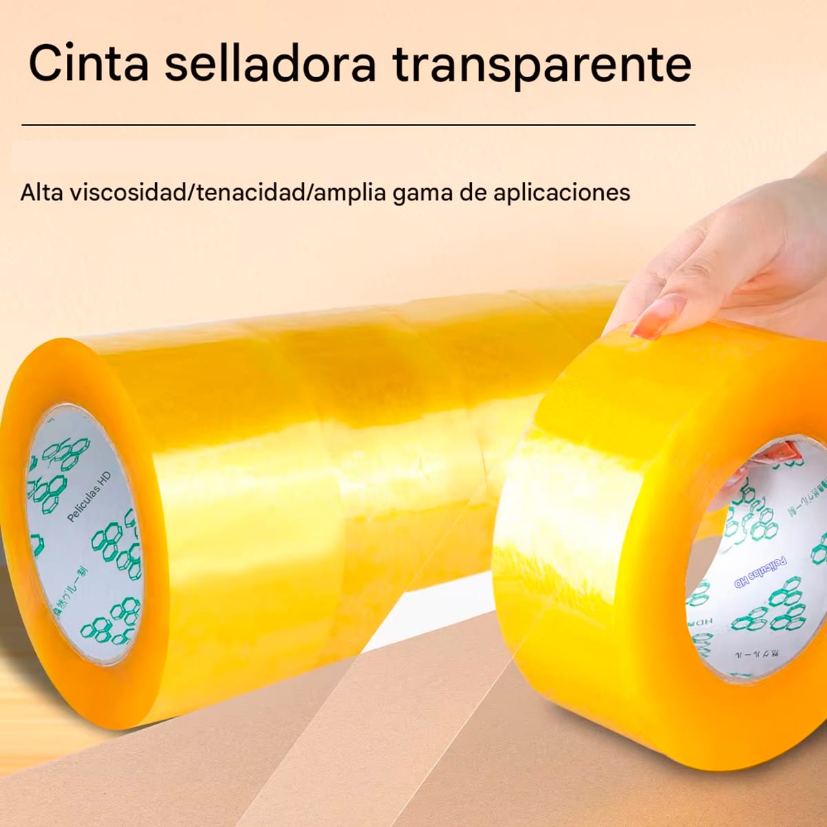 Cinta De Embalaje 50m Adhesión Resistente Pack 6 De Unidades - Imagen 3