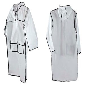 Capa Lluvia Transparente Bolsillos Para Adultos Talla Unica