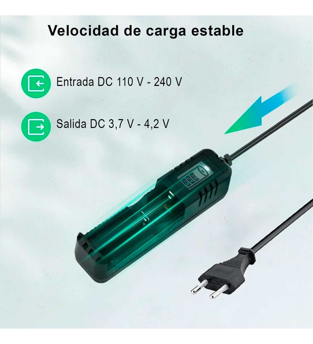 Cargador Batería Recargable 18650 26650 14500 Con Pantalla - Imagen 2