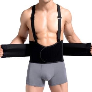 Faja Lumbar Reforzada Trabajo Deporte Varillas Ortopédicas