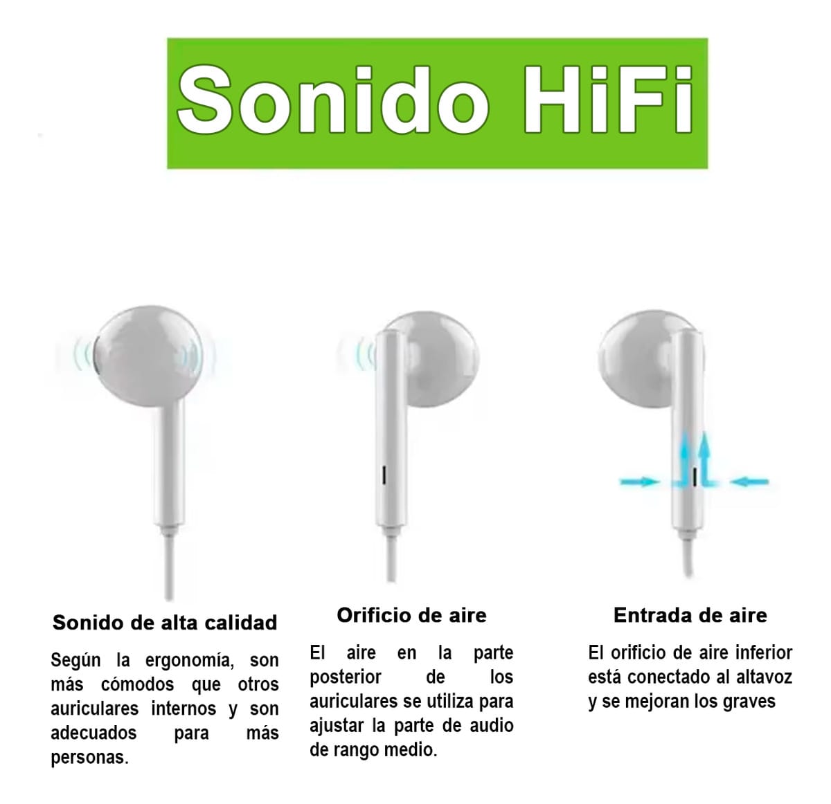 Auricular Con Entrada Lightning Ep-753 Compatible Con iPhone - Imagen 3