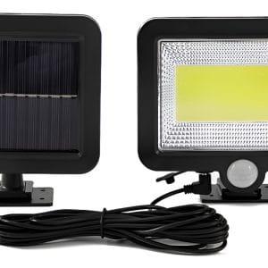 Foco Lámpara Solar Luz Led 100w Sensor De Movimiento